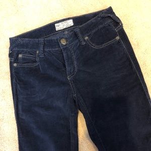 Blue corduroy jeans
